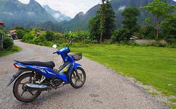 Motorbike in Vang Vieng