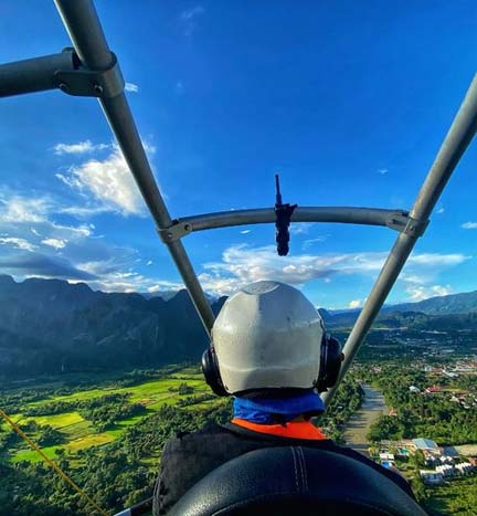 Above Laos Balloon in Vang Vieng